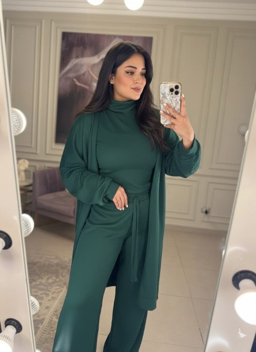 CH-604 Winter Glam 3-Piece Fleece Outfit - The Bloom Wears