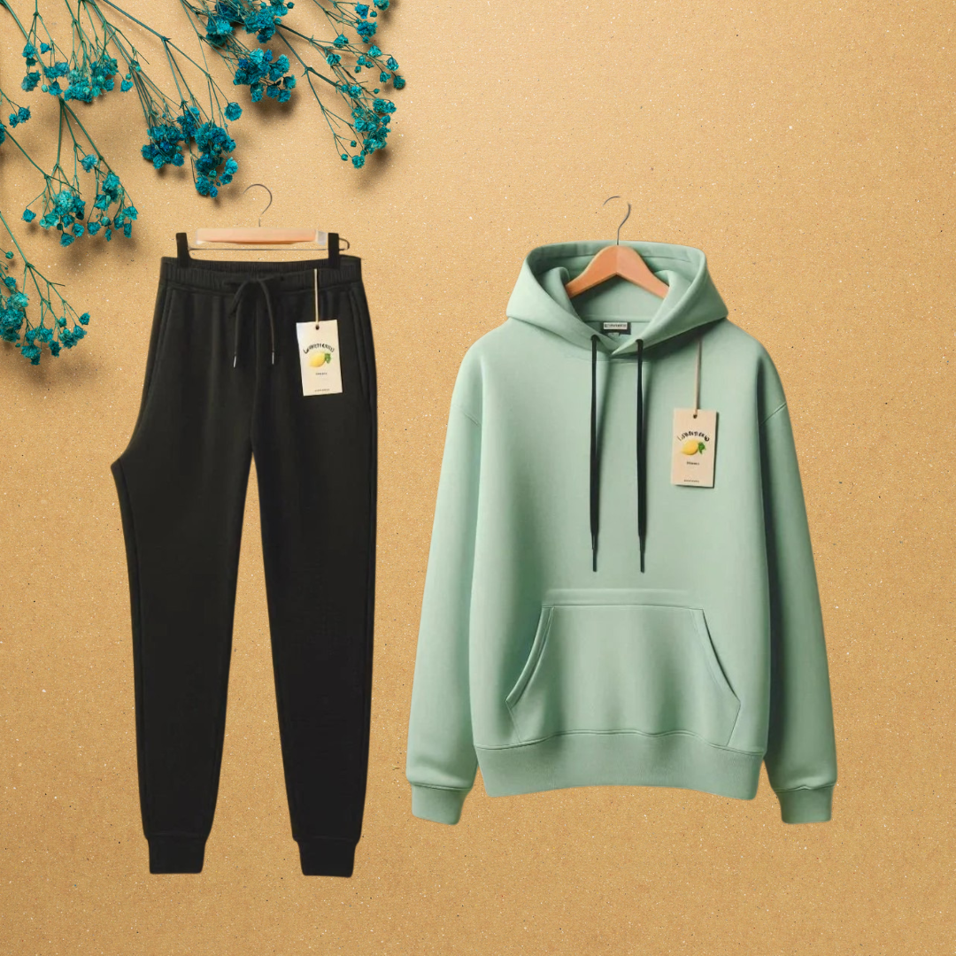 HT-01 FLEECE ESSENTIAL HOODIE & TROUSER,