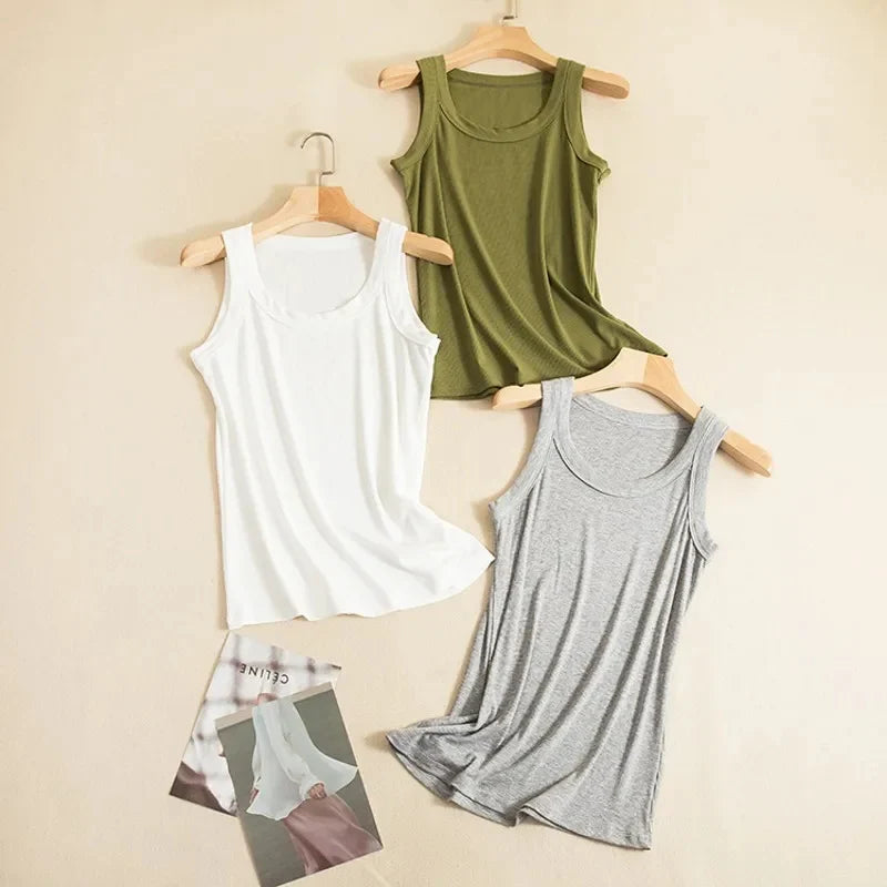 Ch # 415 O Neck Basic Tank Top