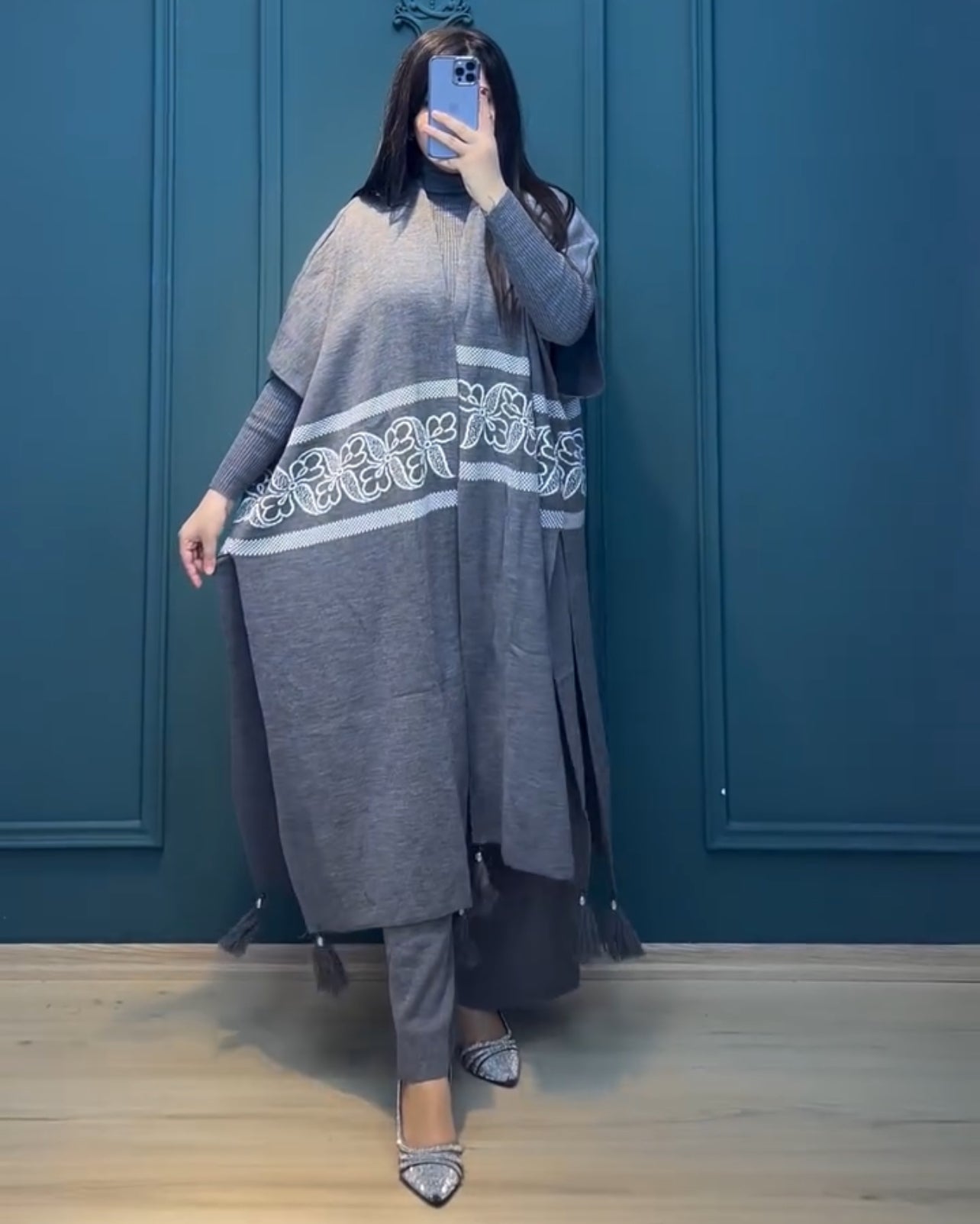 CH 504 The Bloom Wear Ready To Wear 3 Pcs Winter Fleece Outfit