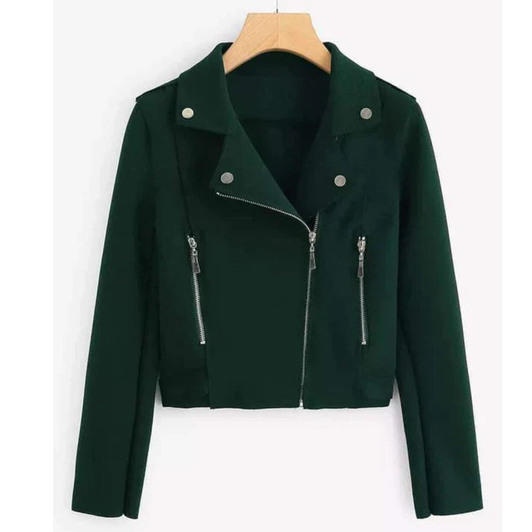 CROSS ZIPPER FLEECE COAT