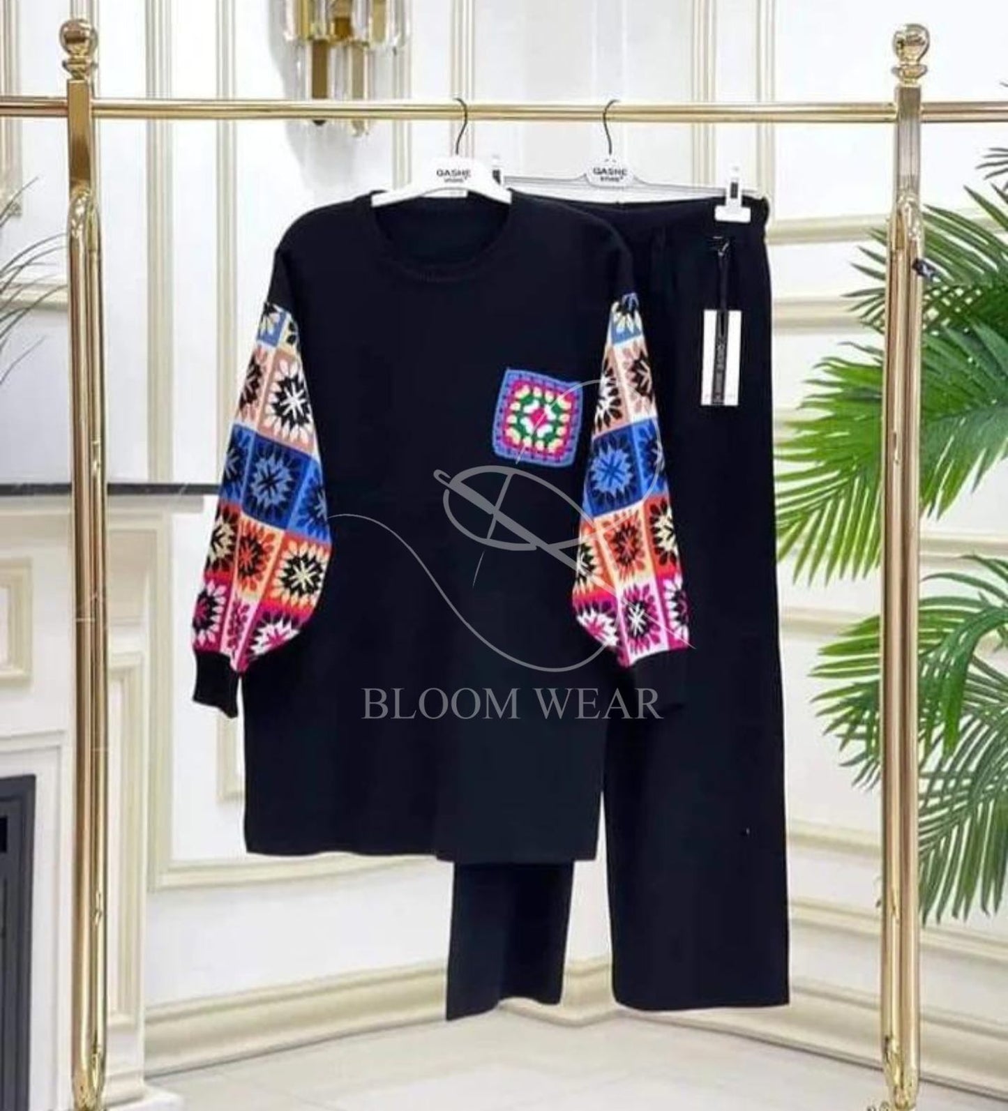 CH 321 2 Pcs Printed Fleece Co ord Set