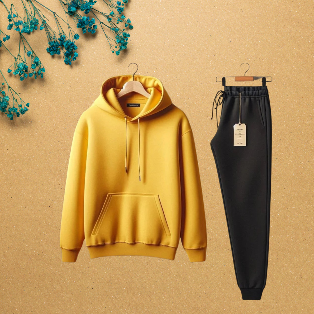 HT-01 FLEECE ESSENTIAL HOODIE & TROUSER,