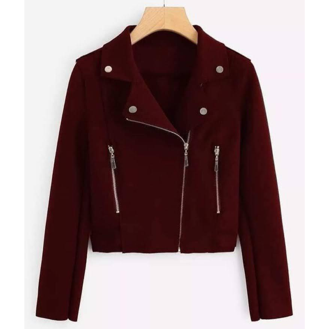 CROSS ZIPPER FLEECE COAT