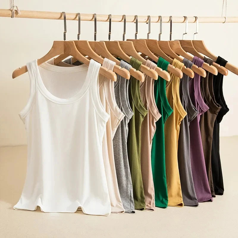 Ch # 415 O Neck Basic Tank Top