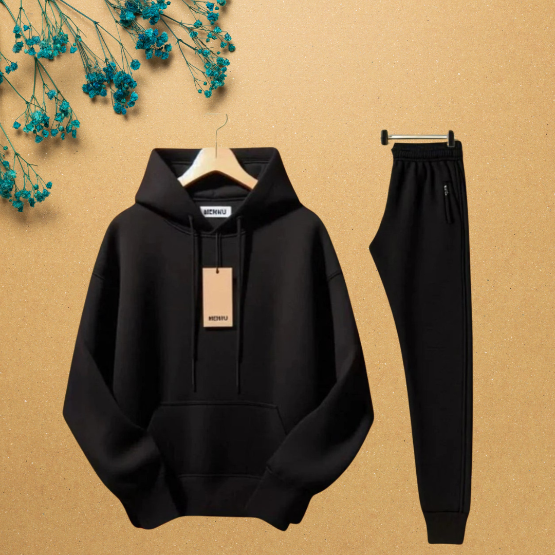 HT-01 FLEECE ESSENTIAL HOODIE & TROUSER,