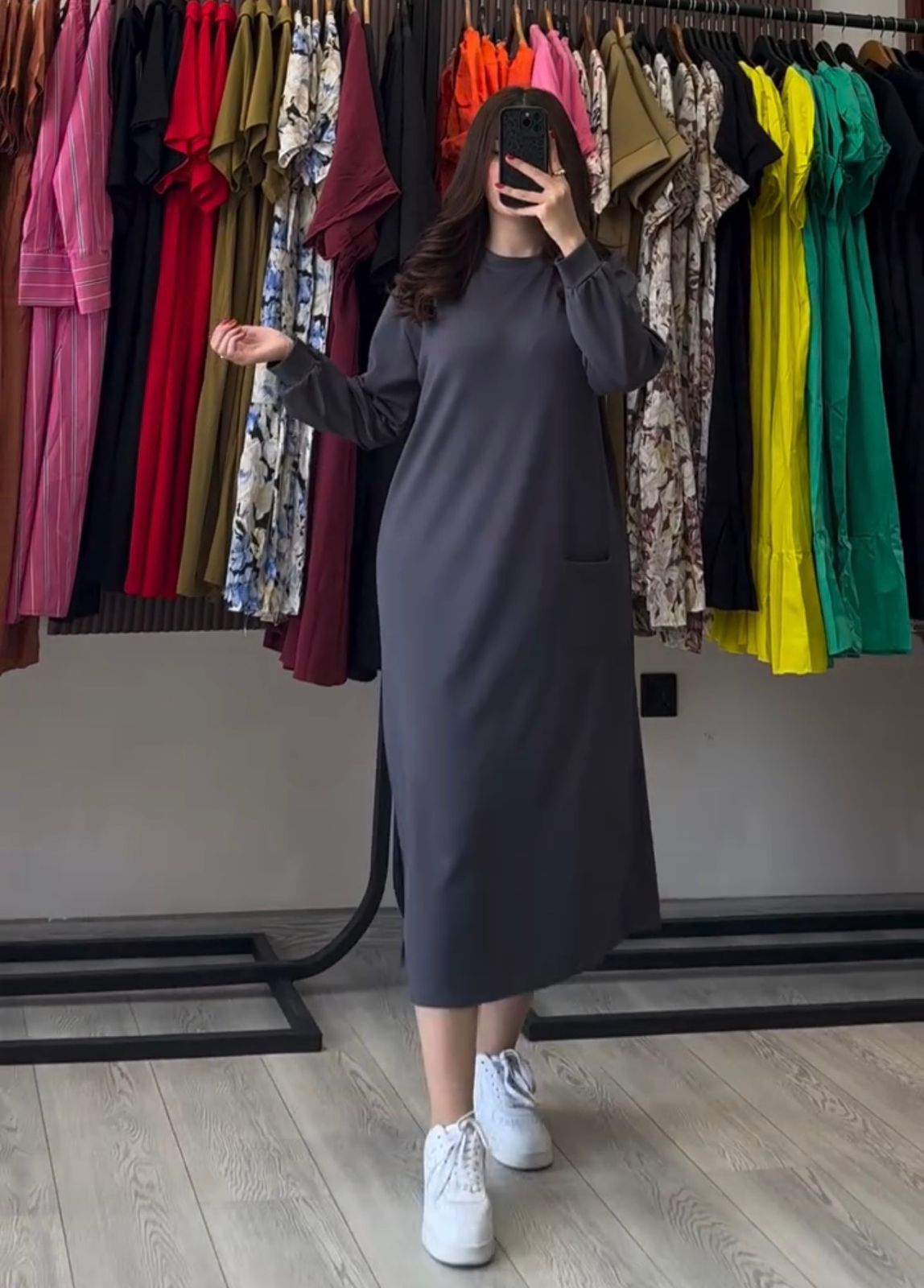 CH 592 - Longline Fleece Top For Winters