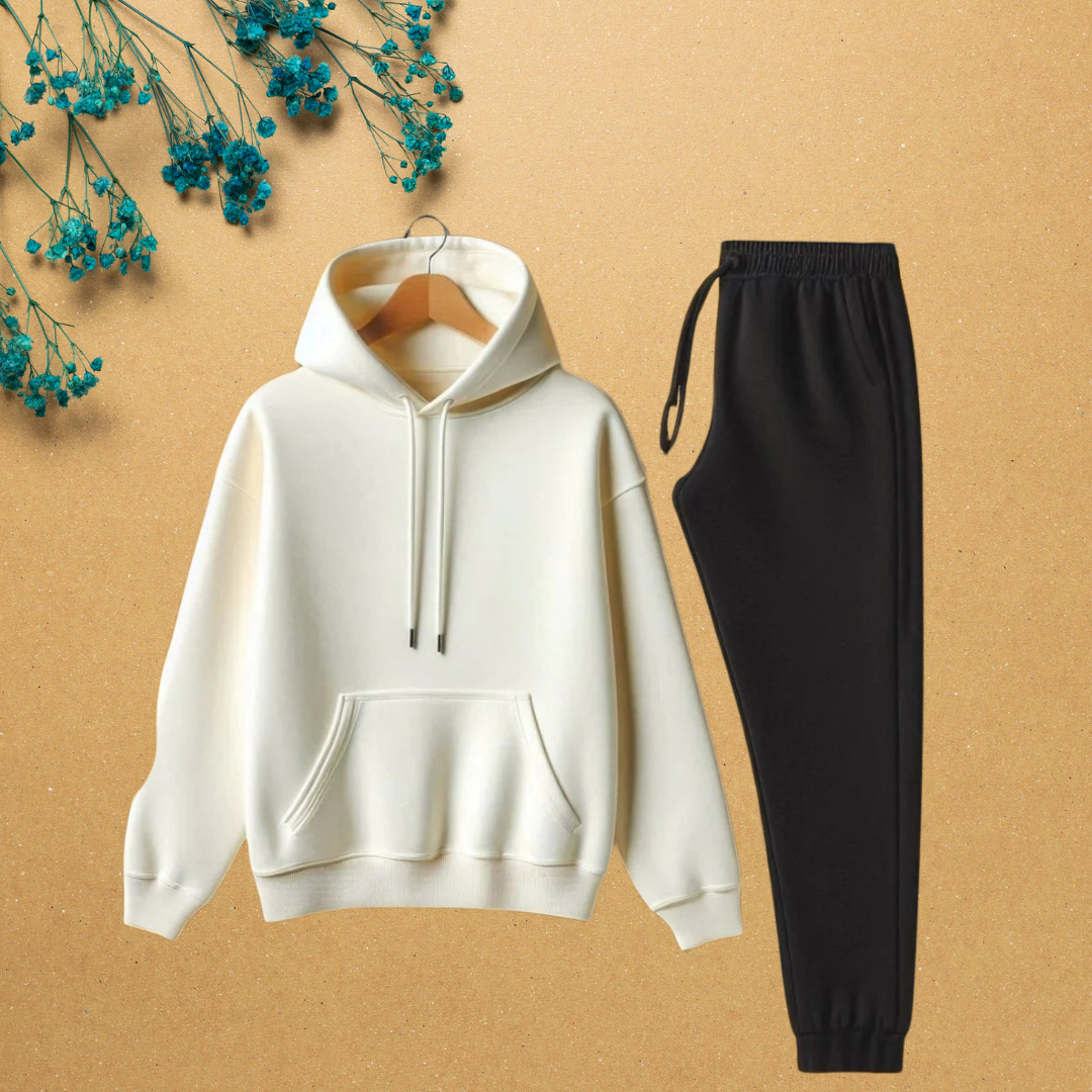 HT-01 FLEECE ESSENTIAL HOODIE & TROUSER,