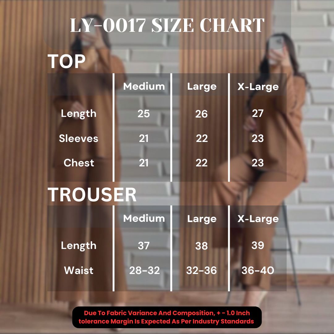 LY-0017 2 Pcs V Neck Winter Outfit