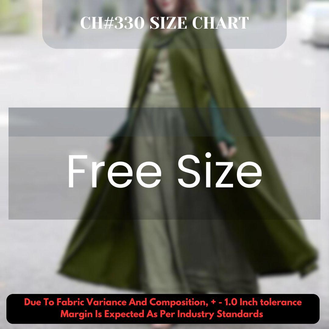 Women's stylish long cape cloak hooded Coat Hoodies PonchoWarm Cosplay Outwear CH-330