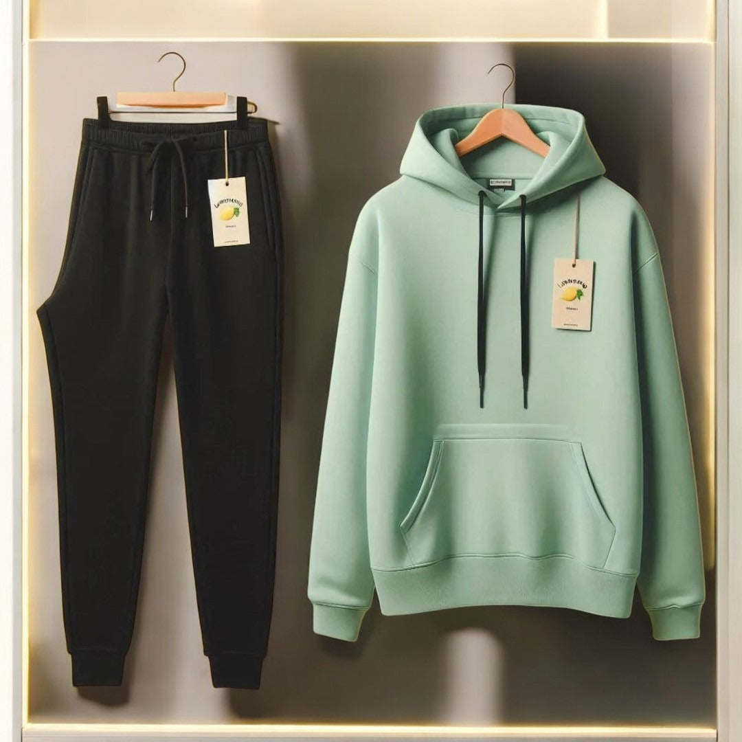 HT-01 FLEECE ESSENTIAL HOODIE & TROUSER.