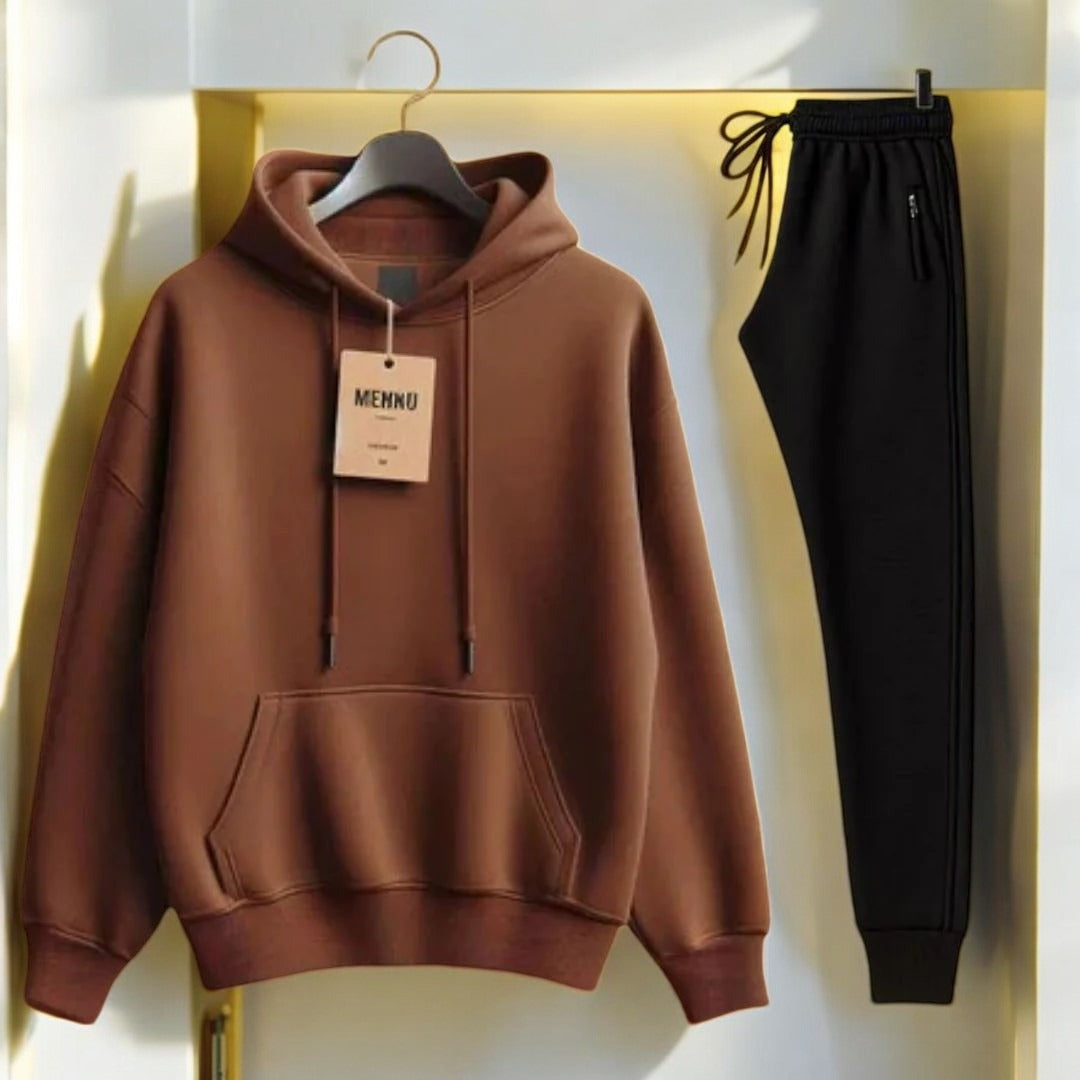 HT-01 FLEECE ESSENTIAL HOODIE & TROUSER.
