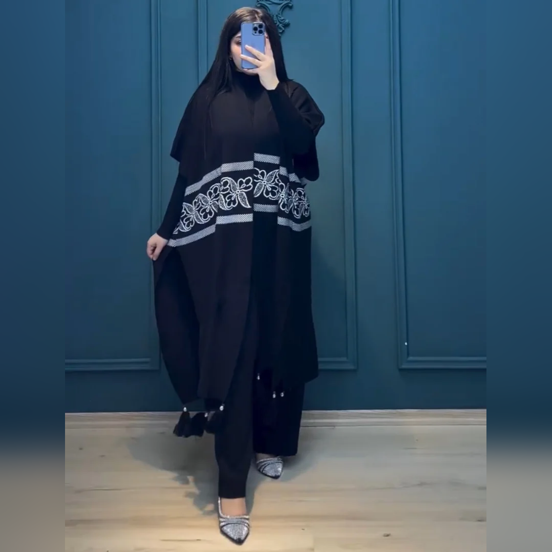 CH 504 The Bloom Wear Ready To Wear 3 Pcs Winter Fleece Outfit
