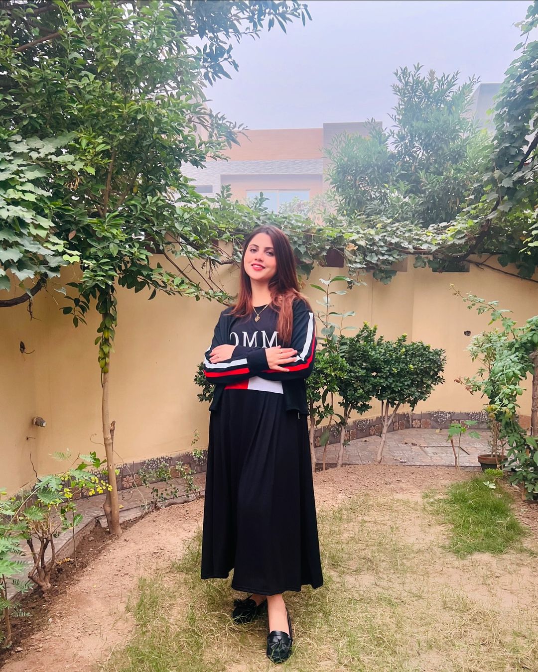 CH 492 Bloomwear 2 Pcs Casual Outfit Upper With Long Inner Gown
