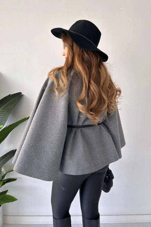 CH 509 The Bloom Wears New Design Short Cap Shawl With Belt