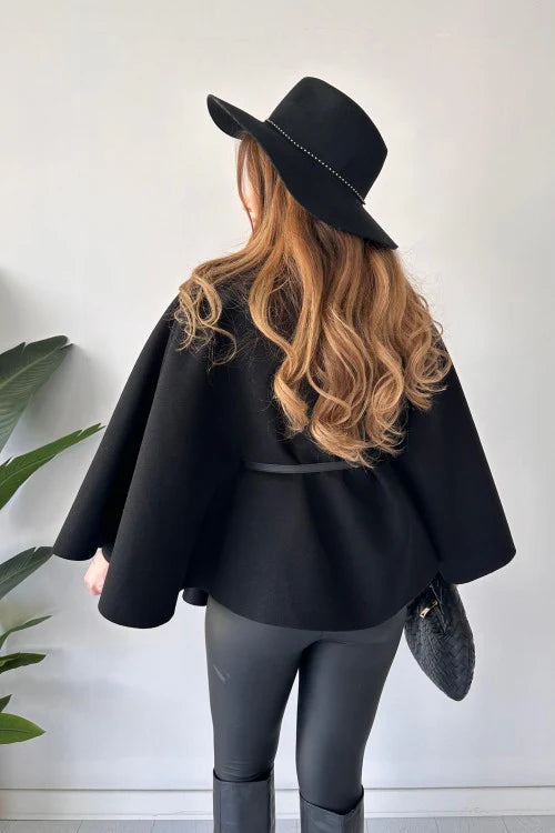 CH 509 The Bloom Wears New Design Short Cap Shawl With Belt