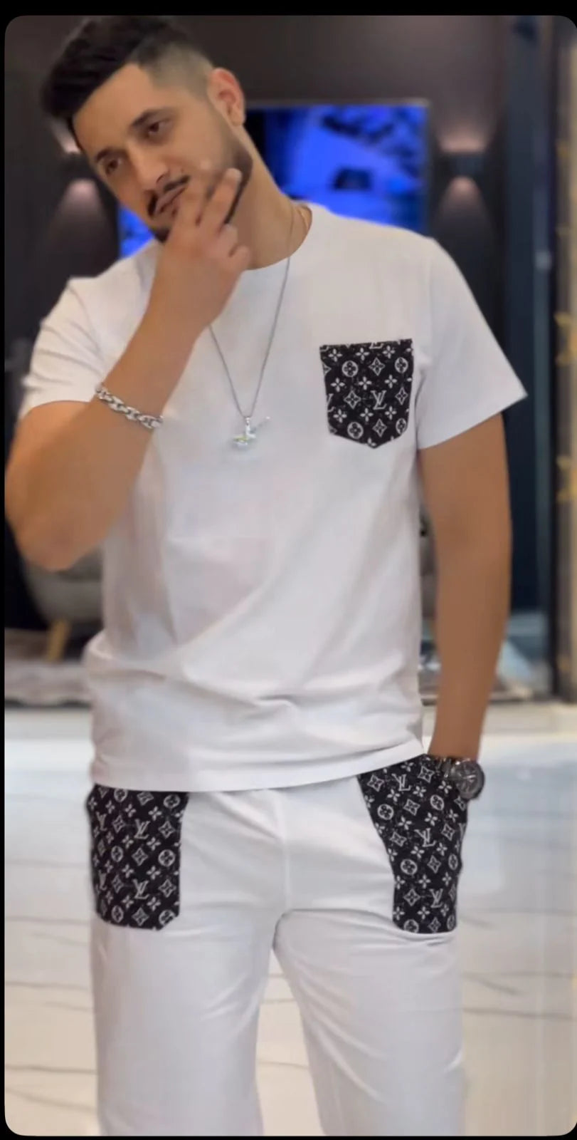 THEBLOOMWEARS LI#28 POCKET PRINTED SHORTS & AND T-SHIRTS