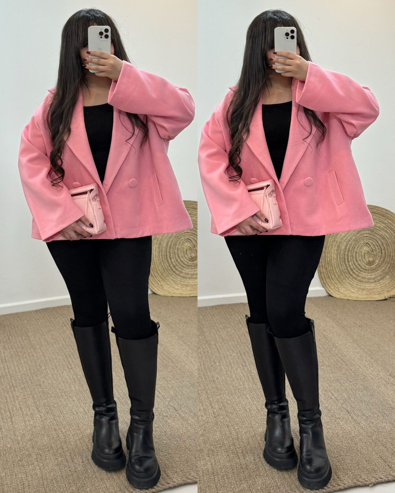 CH - 581 Heritage Double Button Fleece Coat - The Bloom Wears