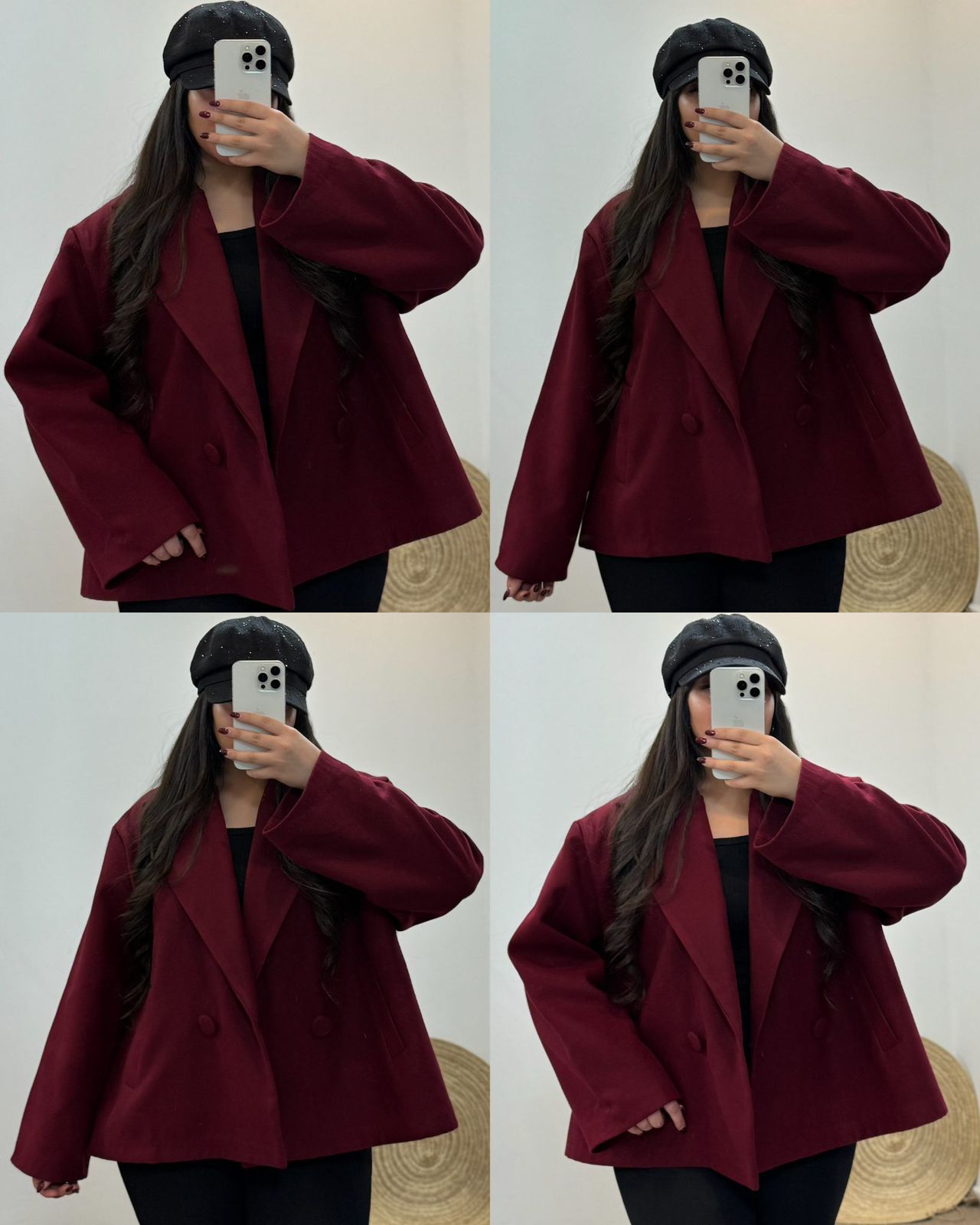 CH - 581 Heritage Double Button Fleece Coat - The Bloom Wears