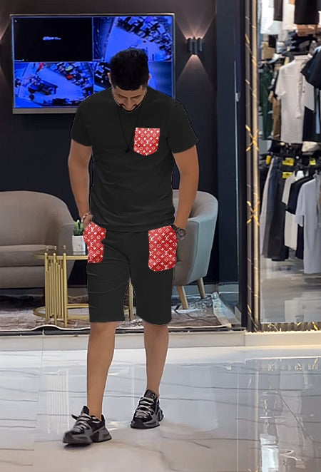 THEBLOOMWEARS LI#28 POCKET PRINTED SHORTS & AND T-SHIRTS