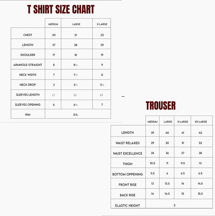 Li 31 Shirt and Trouser Sets.
