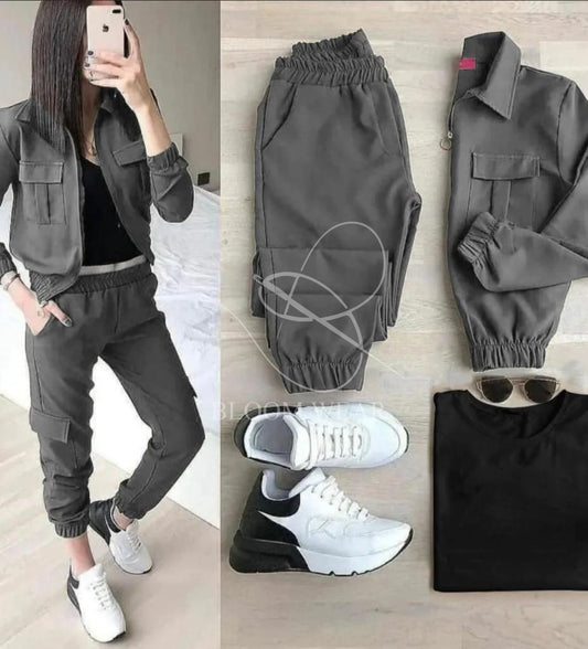 LY-0011 Winter Pocket Style Tracksuit