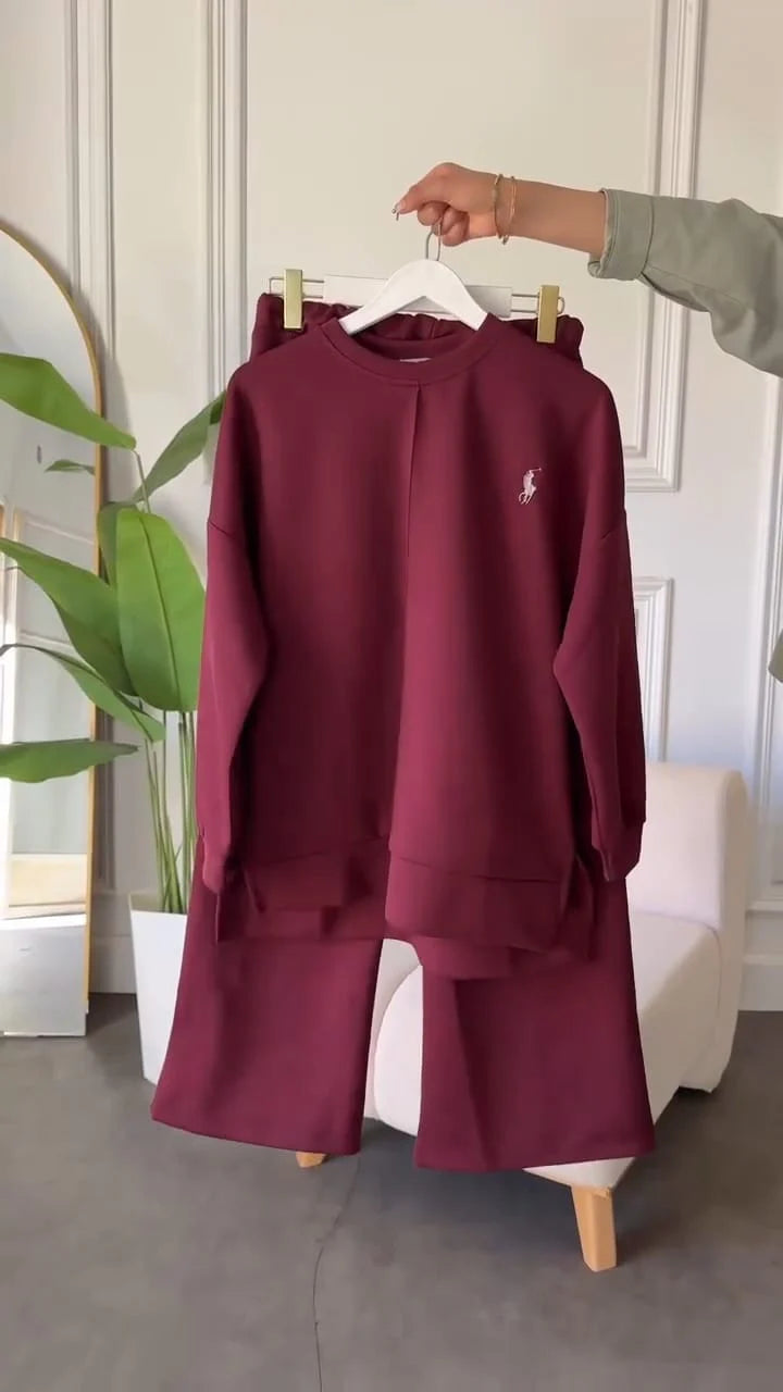 CH 589 The Bloom Wears Winter Fleece Co-ord Set