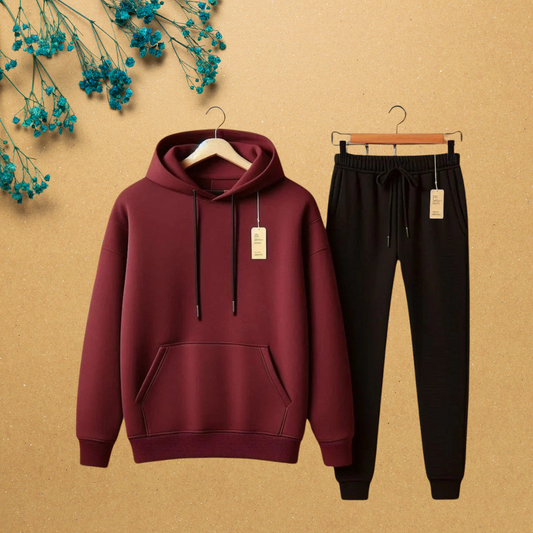 HT-01 FLEECE ESSENTIAL HOODIE & TROUSER,