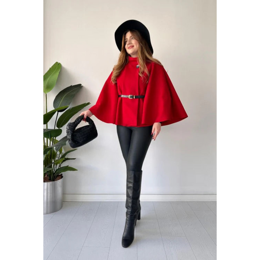 CH 509 The Bloom Wears New Design Short Cap Shawl With Belt
