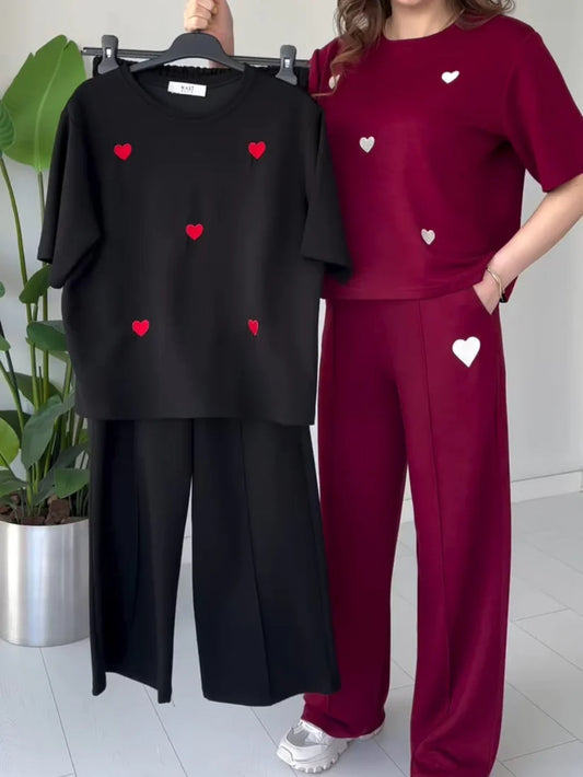 Ch # 556 The Bloom Wears Heart Beat Summer Co-ord Set