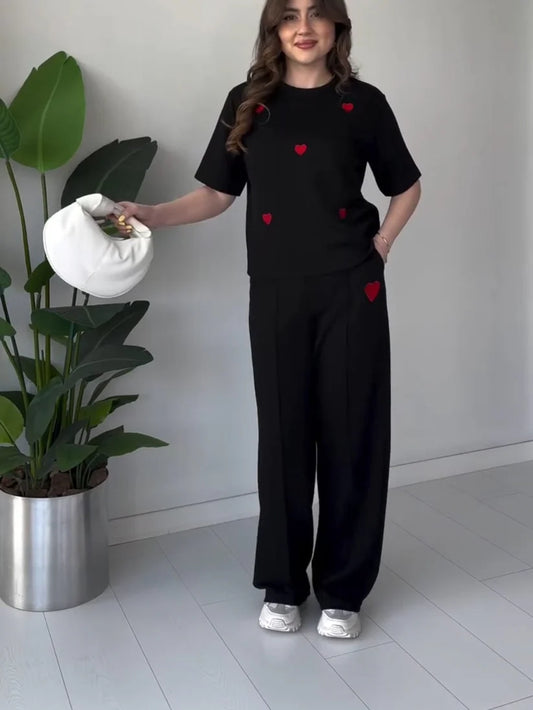 Ch # 556 The Bloom Wears Heart Beat Summer Co-ord Set