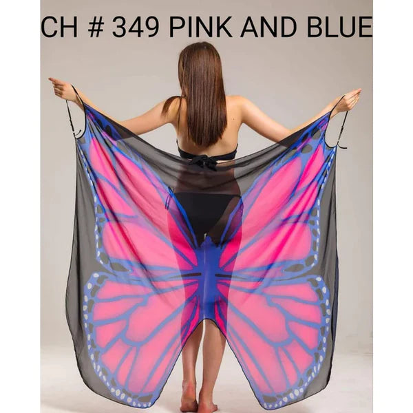 CH # 349 Butterfly Breeze Wrap - Summer Beach Cover Up 2023