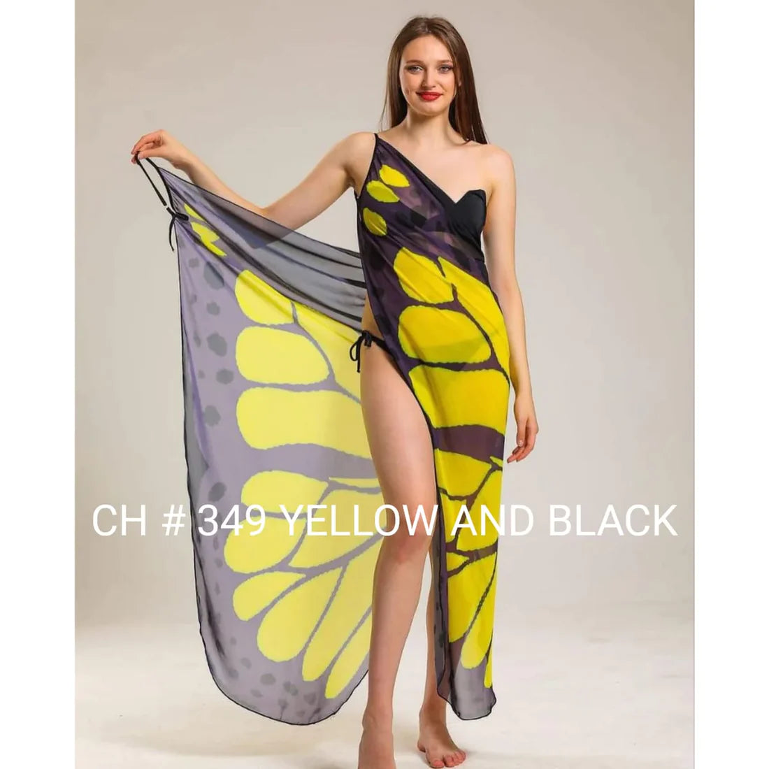 CH # 349 Butterfly Breeze Wrap - Summer Beach Cover Up 2023