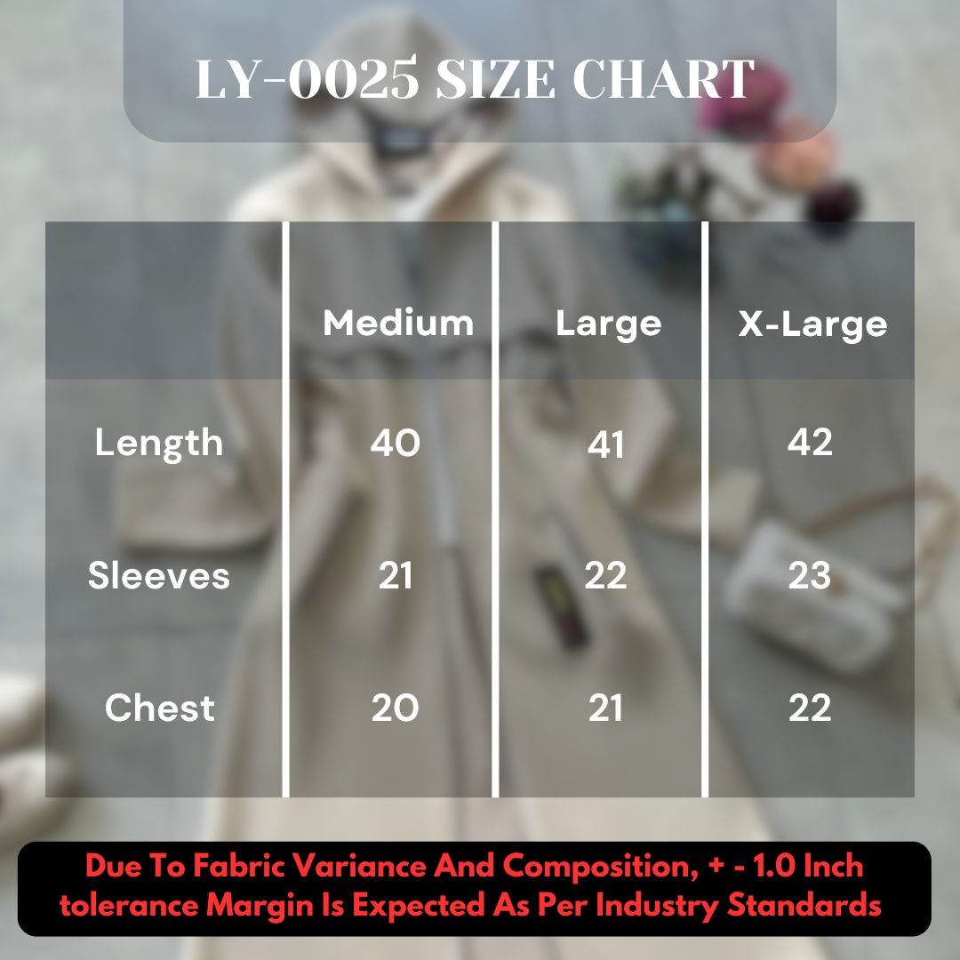 LY-0025 Bloom's Oversize Long Hooded Fleece Upper Coat