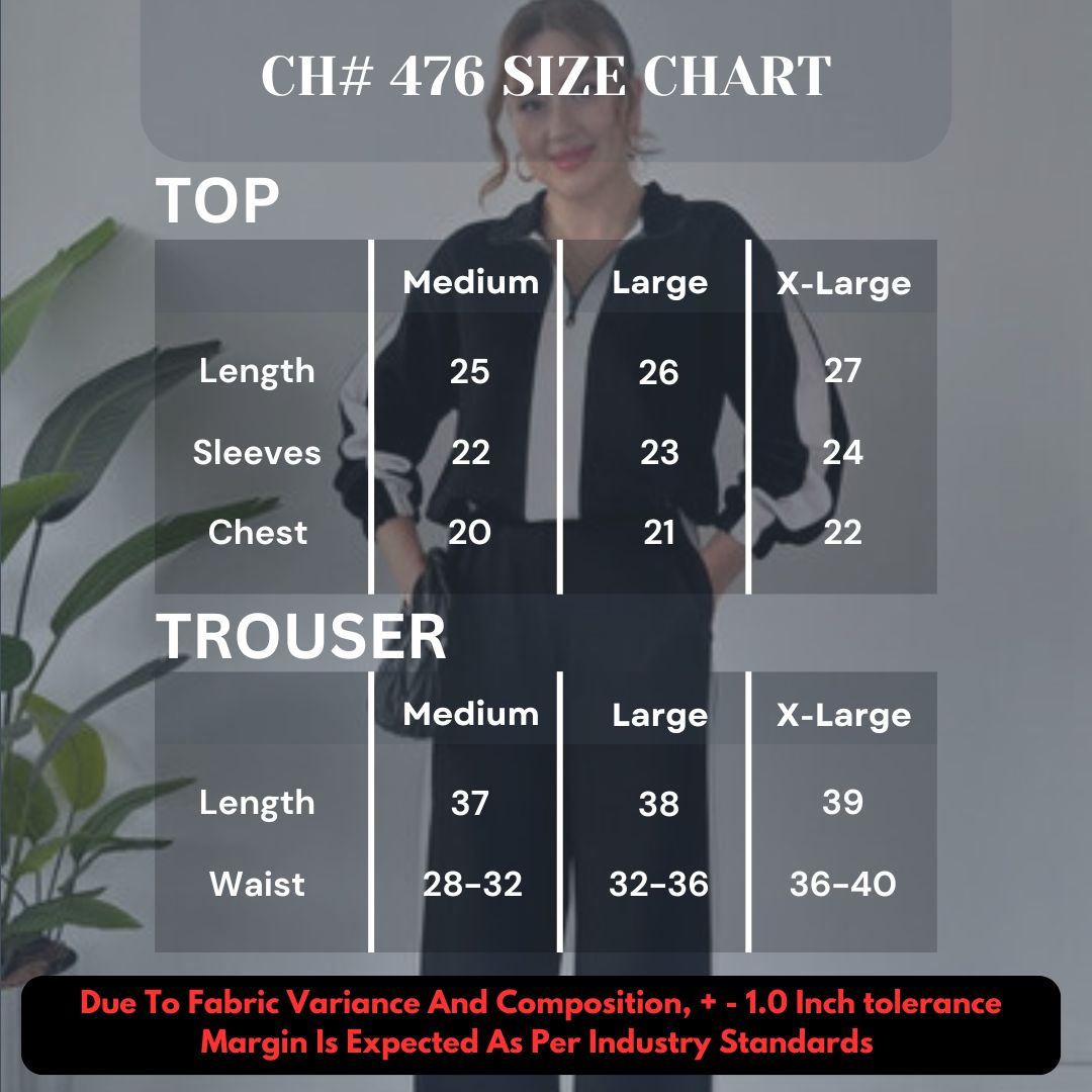 CH 476 Bloomwear Zipper Panel Tracksuit