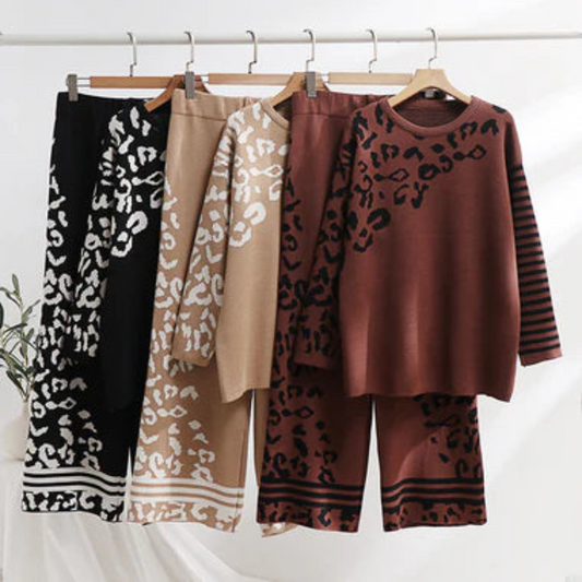 CH-496 Bloomwear Printed Winter Fleece Co ord set