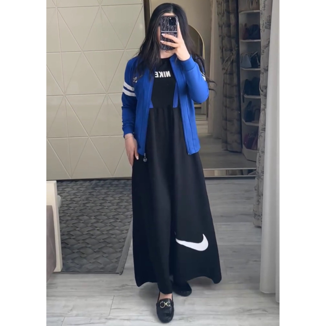 CH 492 Bloomwear 2 Pcs Casual Outfit Upper With Long Inner Gown