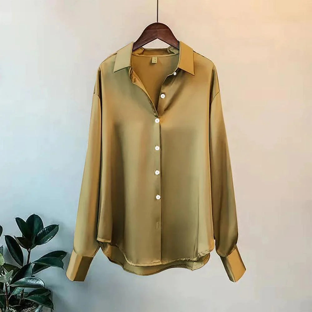 Silk Front Button Shirt P-51