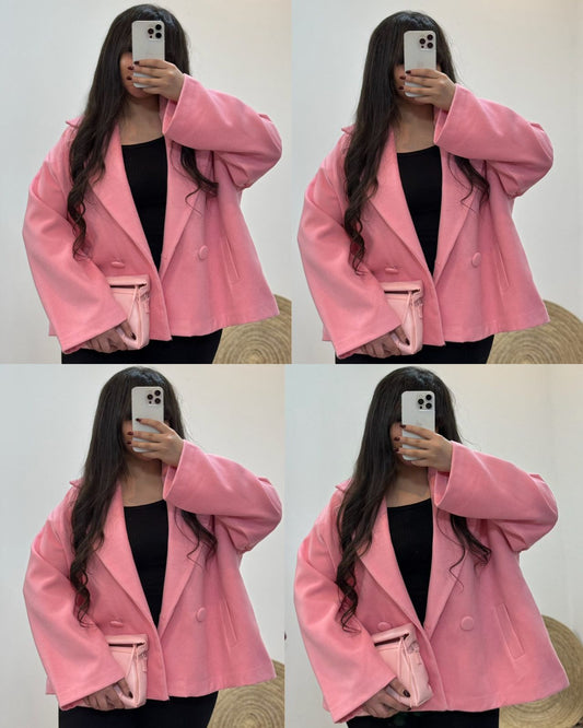 CH - 581 Heritage Double Button Fleece Coat - The Bloom Wears