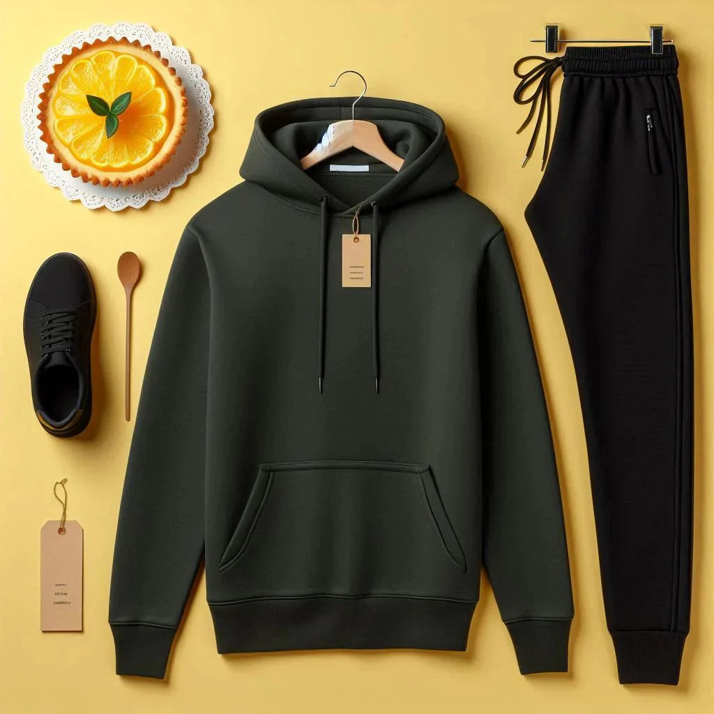 HT-01 FLEECE ESSENTIAL HOODIE & TROUSER