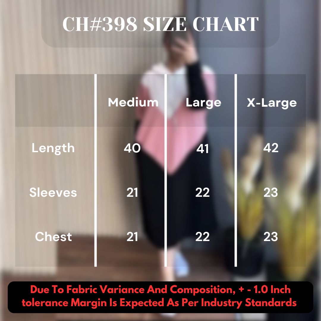 CH 398 Bloom's Warm Fleece Long Hooded Top (Hoodie) Coat