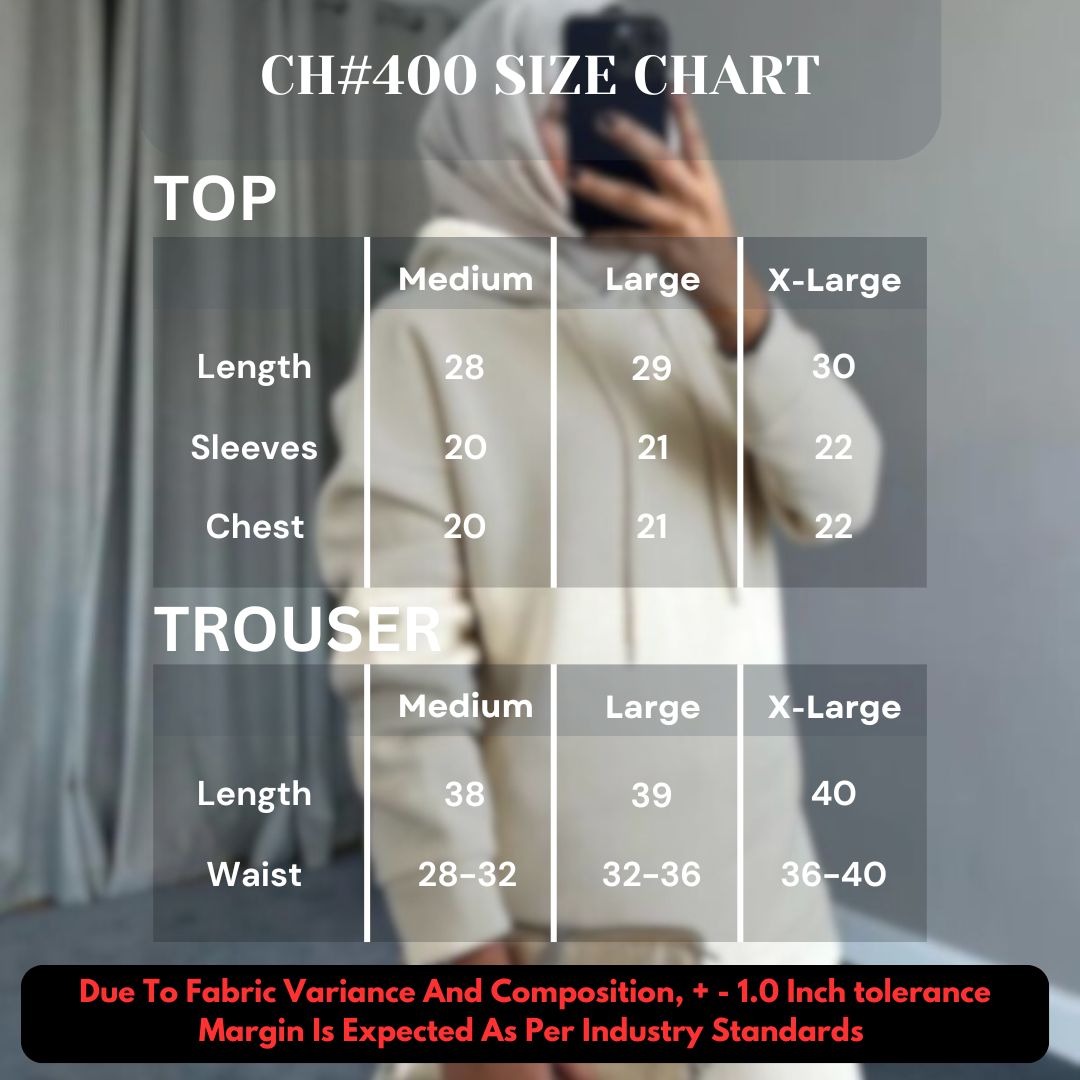 CH 400 Bloom's Hooded Winter Fleece Tracksuit