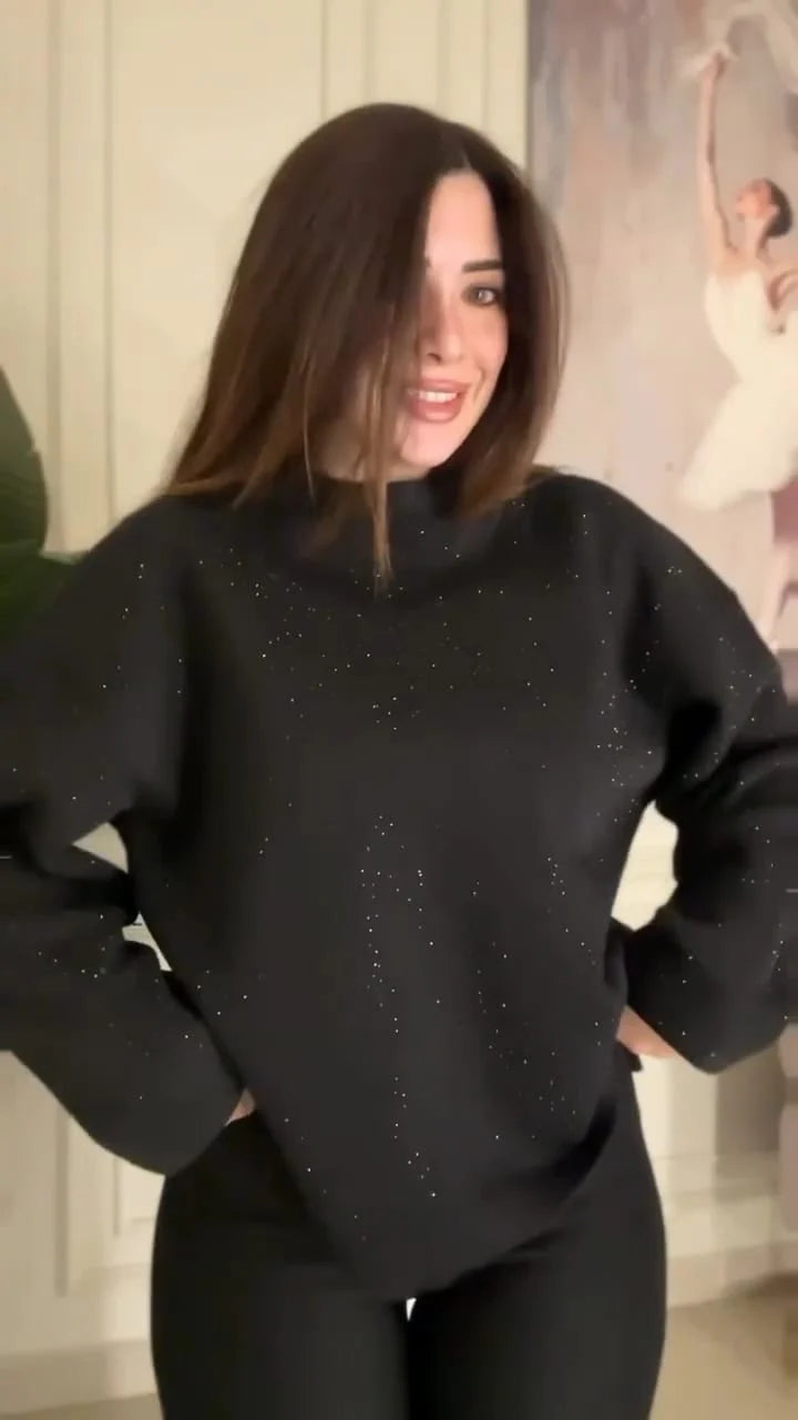 CH 600 Sparkle Two-Piece Winter Co ord Set