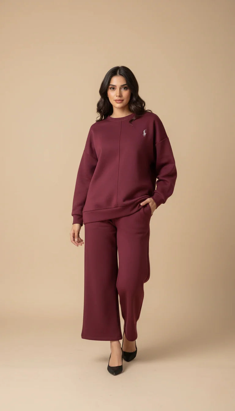 CH 589 The Bloom Wears Winter Fleece Co-ord Set