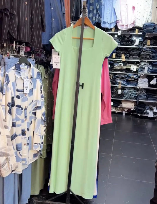 CH -571 Square Neck Style Soft Dress