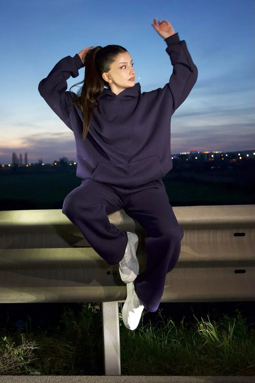 CH 609 Glitter Blend Fleece Tracksuit