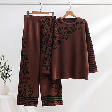 CH-496 Bloomwear Printed Winter Fleece Co ord set