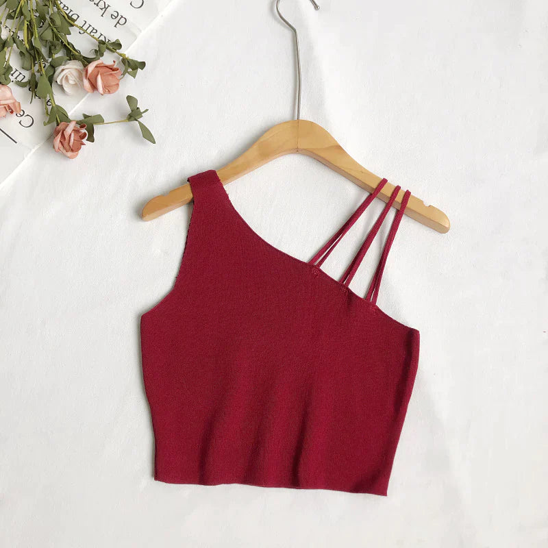 TRIPLE STRAPS TOGA CROP TOP LY # 003