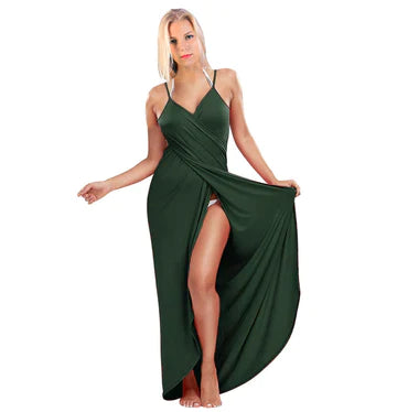 WRAP MAXI NIGHTDRESS CH # 313